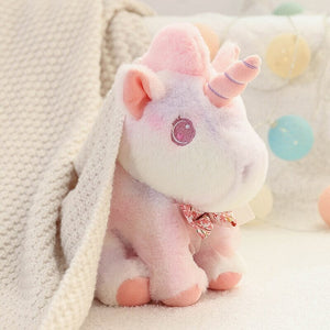 Rainbow Galaxy Unicorn Plushie Collection-Enchanted peach