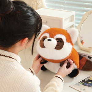 Reversible Red Panda to Panda Plush-Enchanted peach