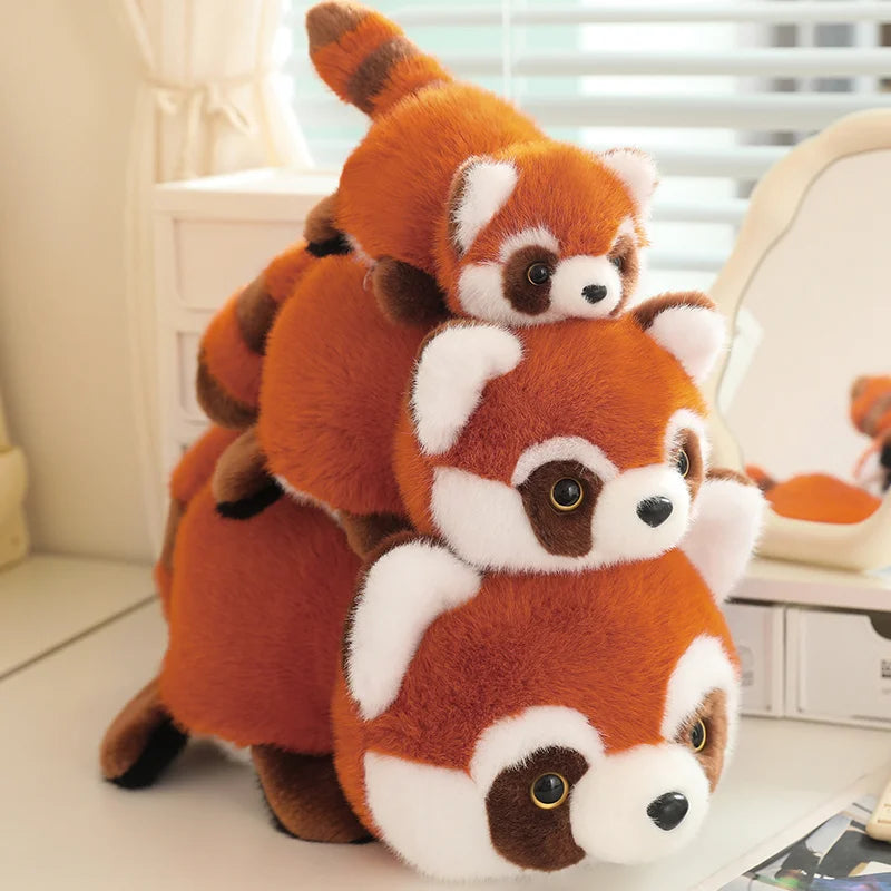 Reversible Red Panda to Panda Plush-Enchanted peach