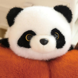 Reversible Red Panda to Panda Plush-Enchanted peach