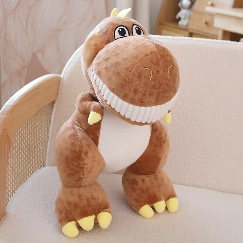 Rexy the Friendly Dinosaur Plushies-Enchanted peach