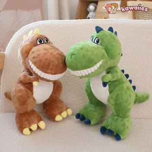 Rexy the Friendly Dinosaur Plushies-Enchanted peach