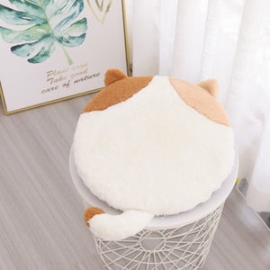 Round Cat Cushion-Enchanted peach