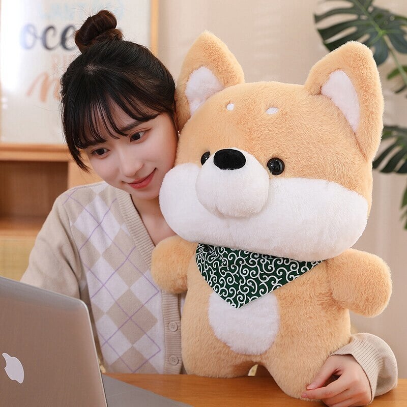 Runa and Taro the Shiba Plushies-Enchanted peach