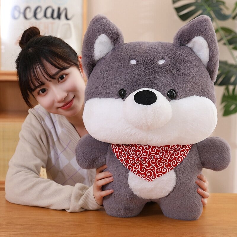 Runa and Taro the Shiba Plushies-Enchanted peach