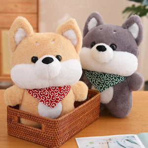 Runa and Taro the Shiba Plushies-Enchanted peach