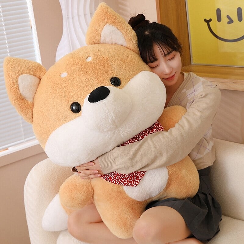 Runa and Taro the Shiba Plushies-Enchanted peach