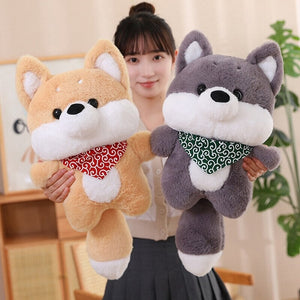 Runa and Taro the Shiba Plushies-Enchanted peach