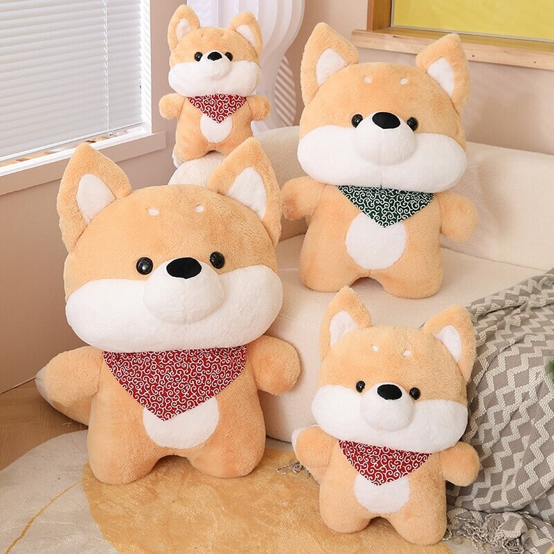 Runa and Taro the Shiba Plushies-Enchanted peach