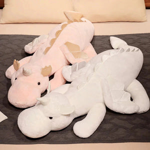 Ryoko and Nuri the Horned Dragon Plushies-Enchanted peach