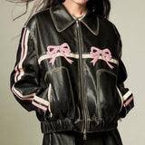 Babydoll Pleather Moto Jacket