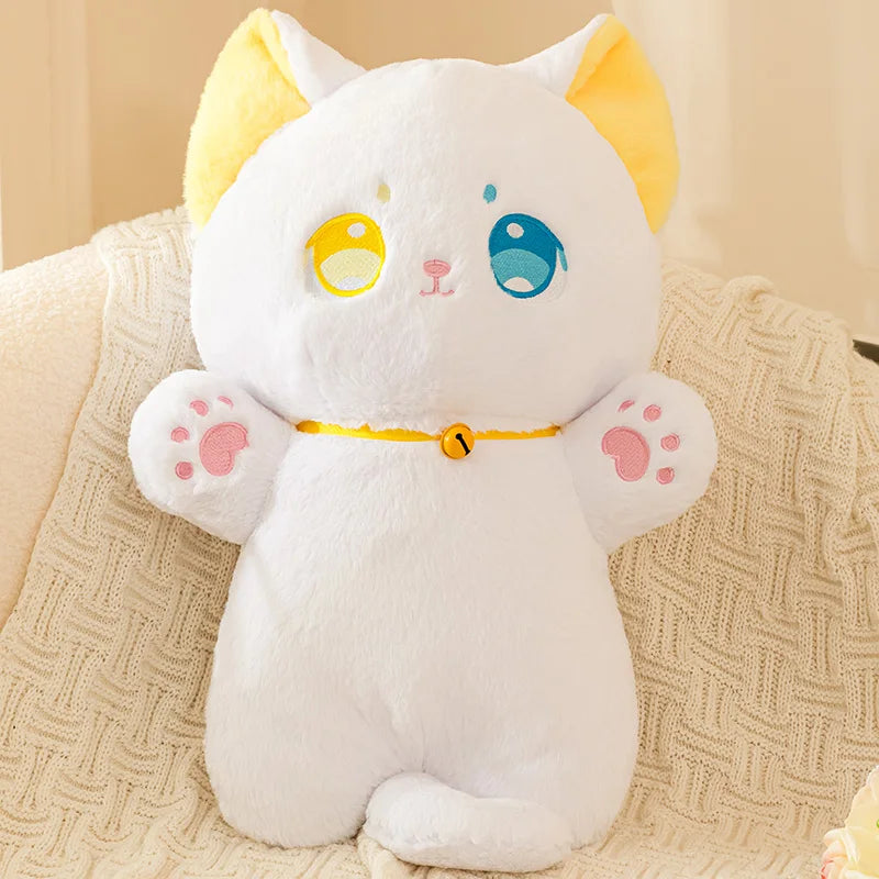 Sailor Moon Fluffy Black White Cat Plushies-Enchanted peach