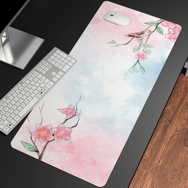 Sakura Cherry Blossom Large Mouse Pad Collection-Enchanted peach