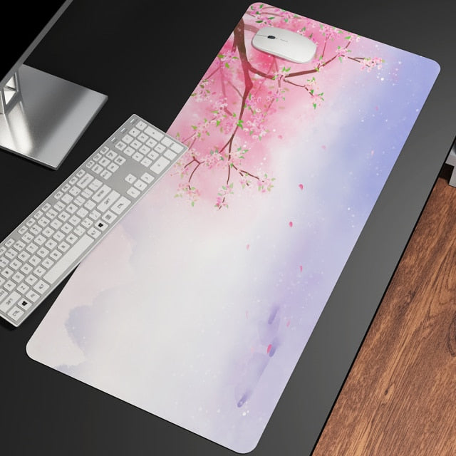 Sakura Cherry Blossom Large Mouse Pad Collection-Enchanted peach