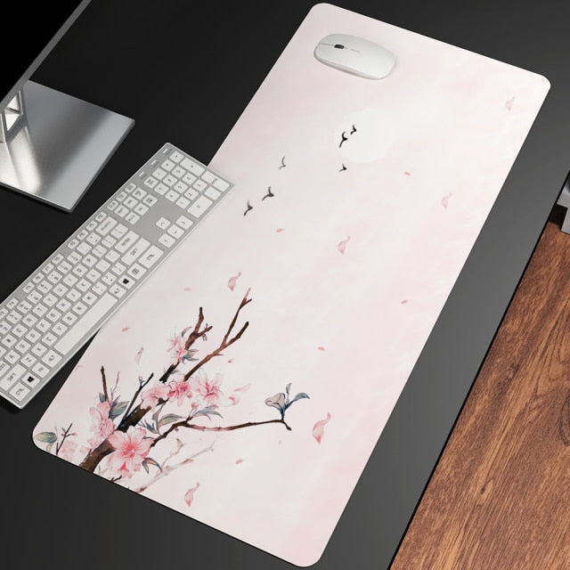 Sakura Cherry Blossom Large Mouse Pad Collection-Enchanted peach