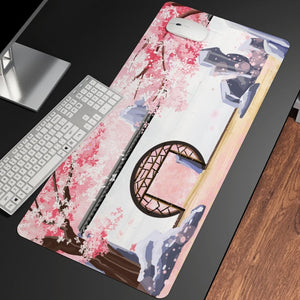 Sakura Cherry Blossom Large Mouse Pad Collection-Enchanted peach