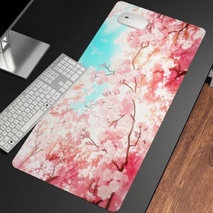 Sakura Cherry Blossom Large Mouse Pad Collection-Enchanted peach