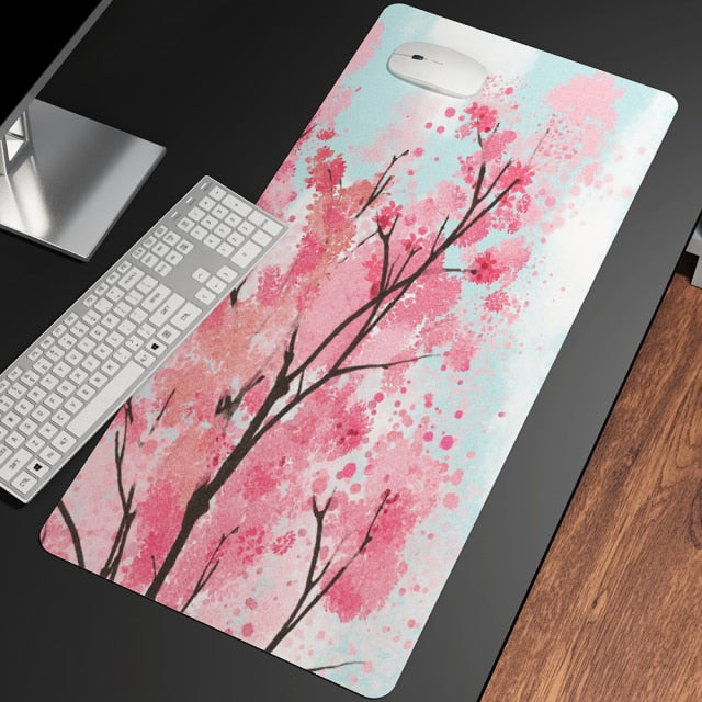 Sakura Cherry Blossom Large Mouse Pad Collection-Enchanted peach