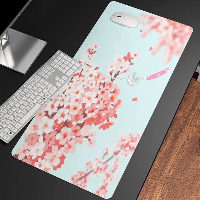 Sakura Cherry Blossom Large Mouse Pad Collection-Enchanted peach