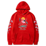 Sakura Flamingo Sunset Unisex Hoodie-Enchanted peach