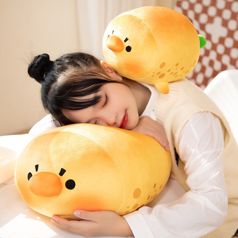 Sandy the Mango Seal Plushie-Enchanted peach