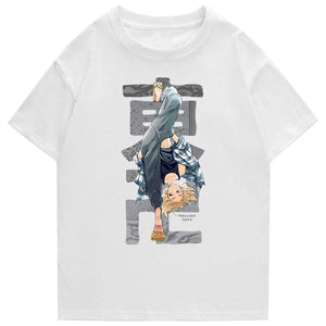 Sano Manjiro East Manji Print Tee-Enchanted peach