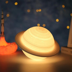 Saturn Table Lamp-Enchanted peach