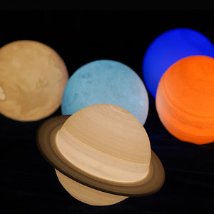 Saturn Table Lamp-Enchanted peach