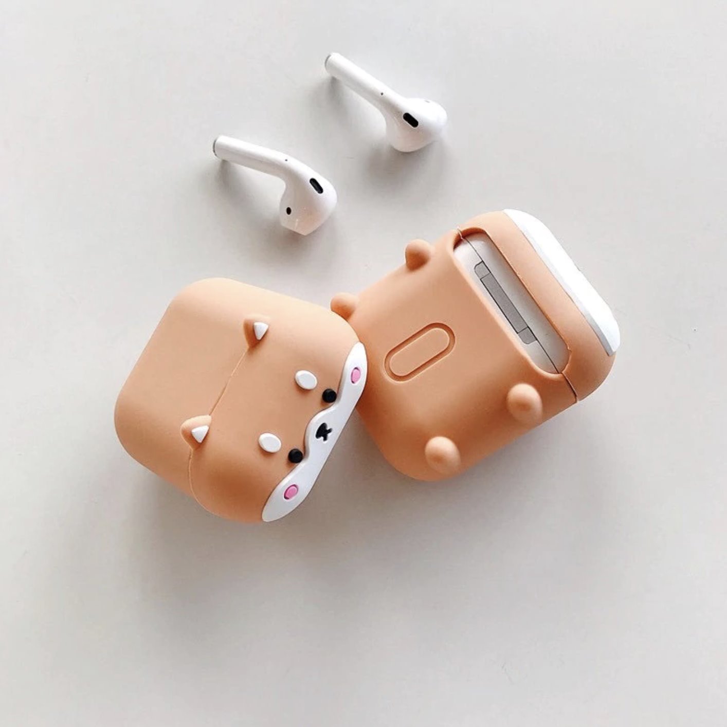 Shiba Inu Airpods Case (1&2&Pro)-Enchanted peach