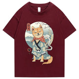 Shiba Inu in Kimono Tee-Enchanted peach