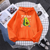 Shikako the Happy Avocado Hoodie-Enchanted peach