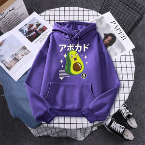 Shikako the Happy Avocado Hoodie-Enchanted peach