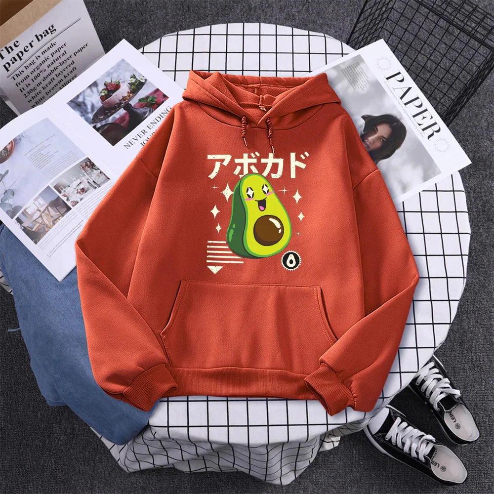 Shikako the Happy Avocado Hoodie-Enchanted peach