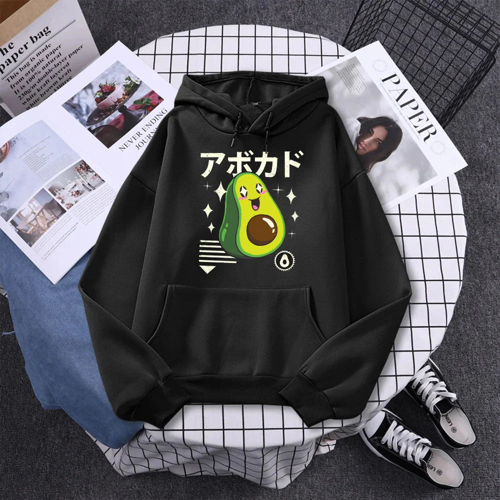 Shikako the Happy Avocado Hoodie-Enchanted peach