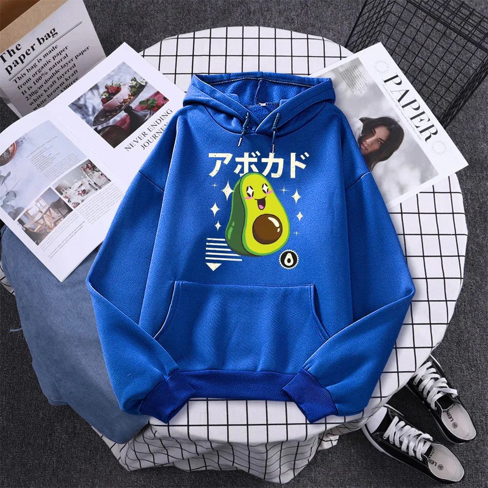 Shikako the Happy Avocado Hoodie-Enchanted peach