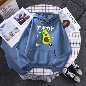 Shikako the Happy Avocado Hoodie-Enchanted peach