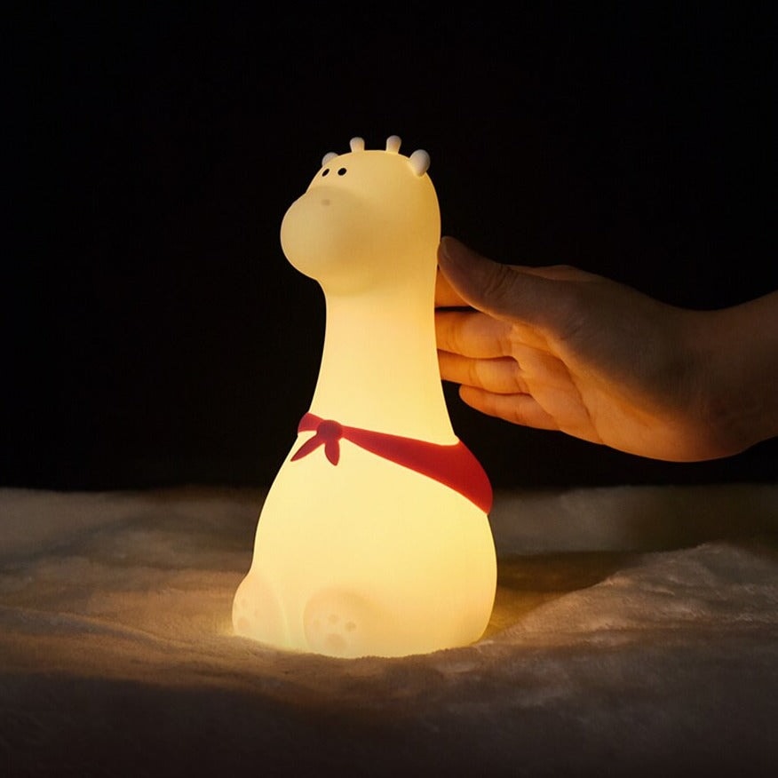 Sitting Cute Giraffe LED Night Light-Enchanted peach