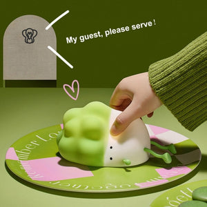 Sleeping Broccoli LED Night Light-Enchanted peach