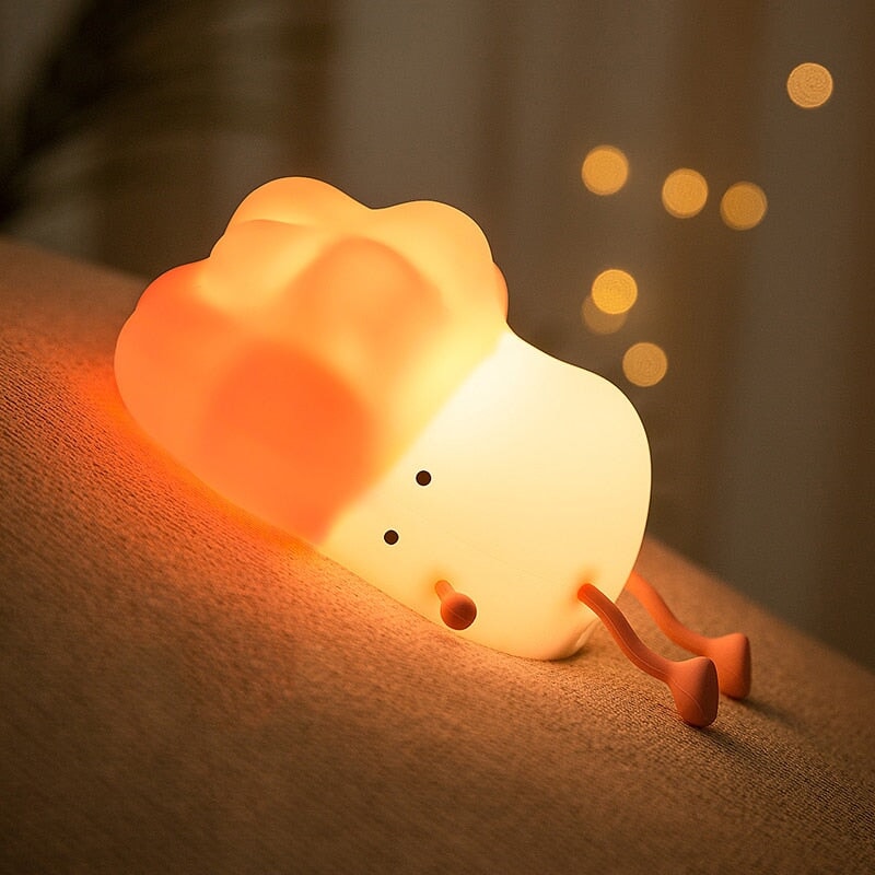 Sleeping Broccoli LED Night Light-Enchanted peach