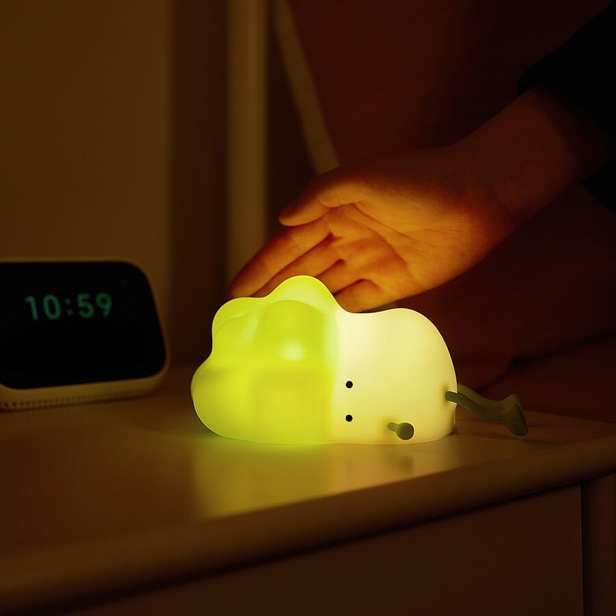 Sleeping Broccoli LED Night Light-Enchanted peach