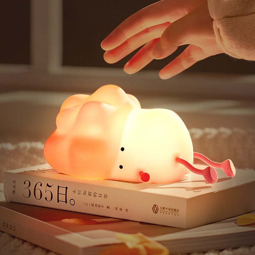 Sleeping Broccoli LED Night Light-Enchanted peach