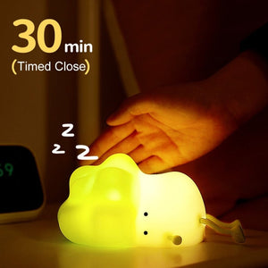 Sleeping Broccoli LED Night Light-Enchanted peach