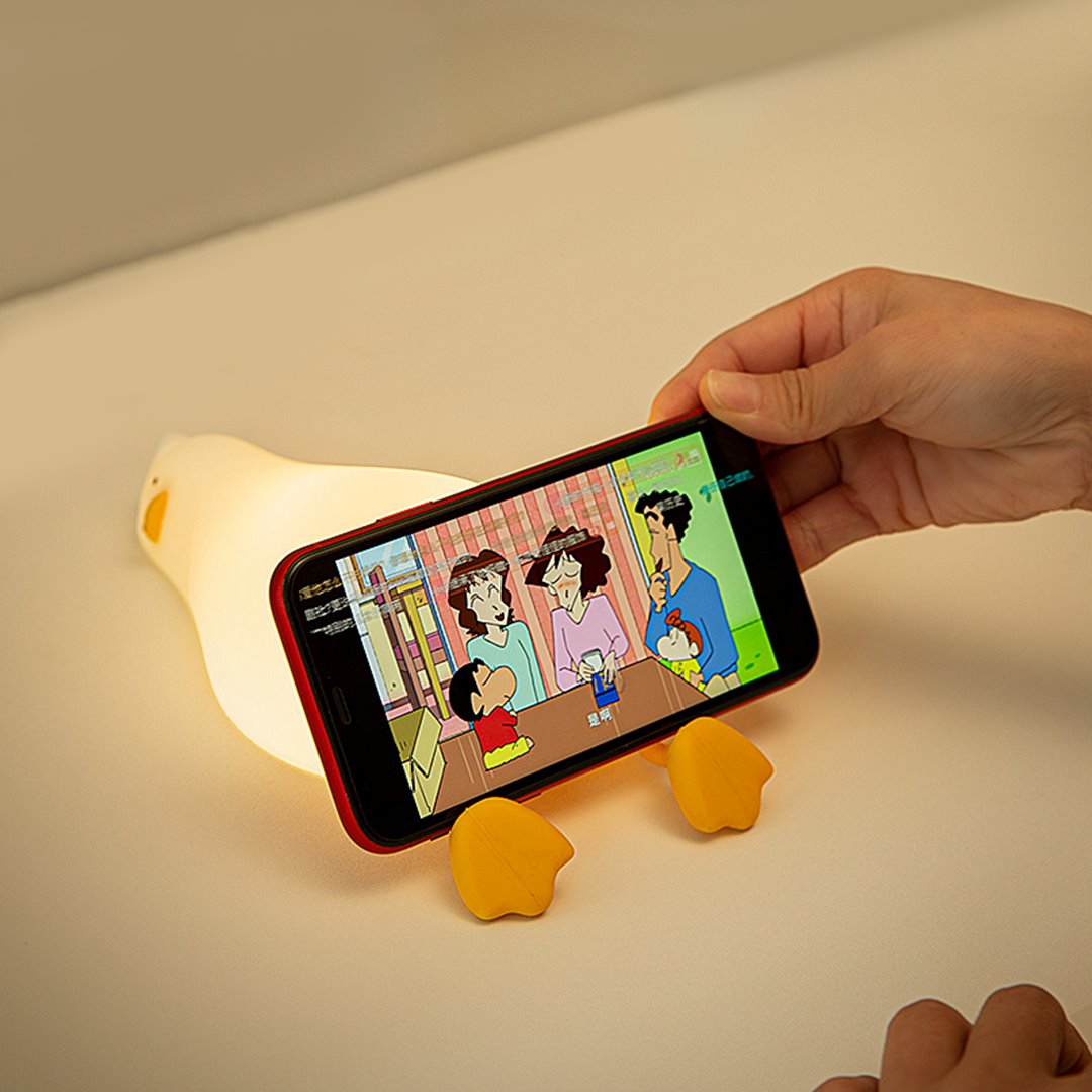 Sleeping Duck LED Night Light-Enchanted peach