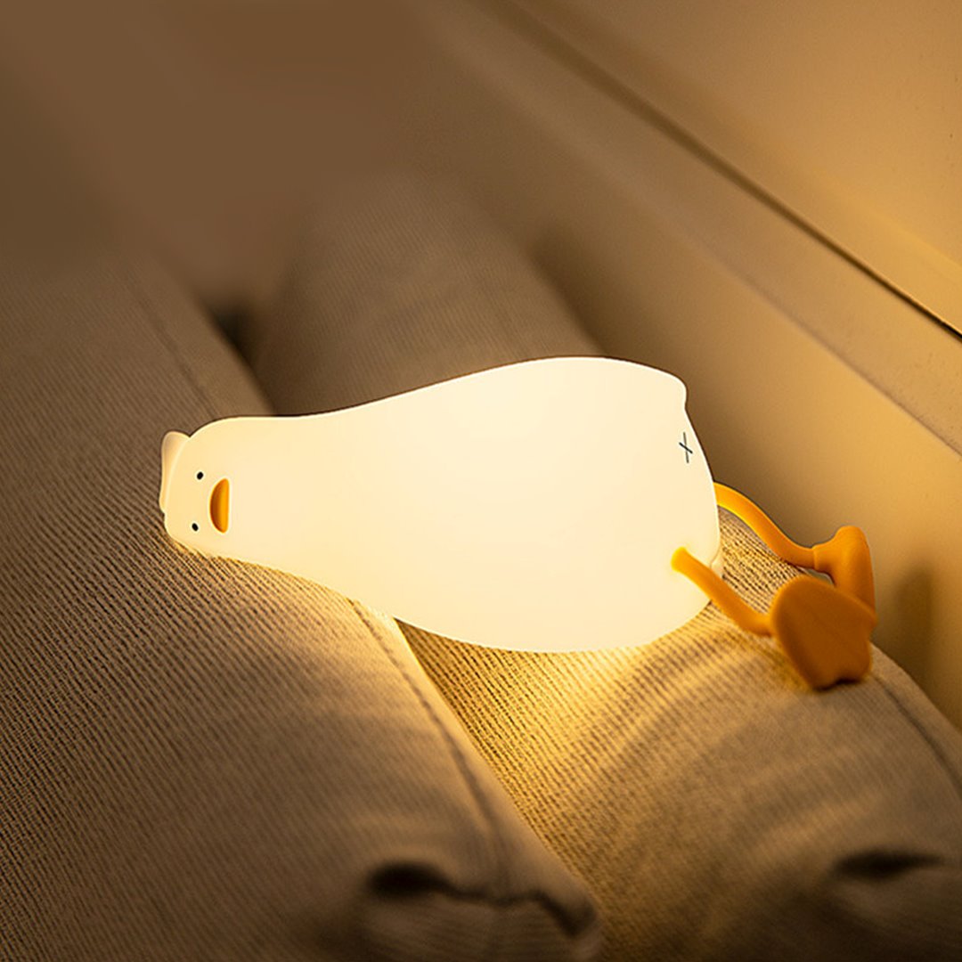 Sleeping Duck LED Night Light-Enchanted peach