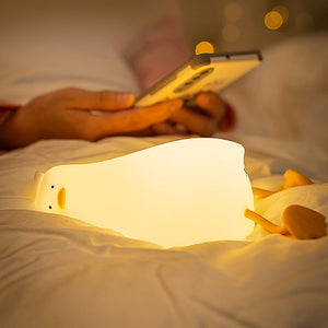 Sleeping Duck LED Night Light-Enchanted peach