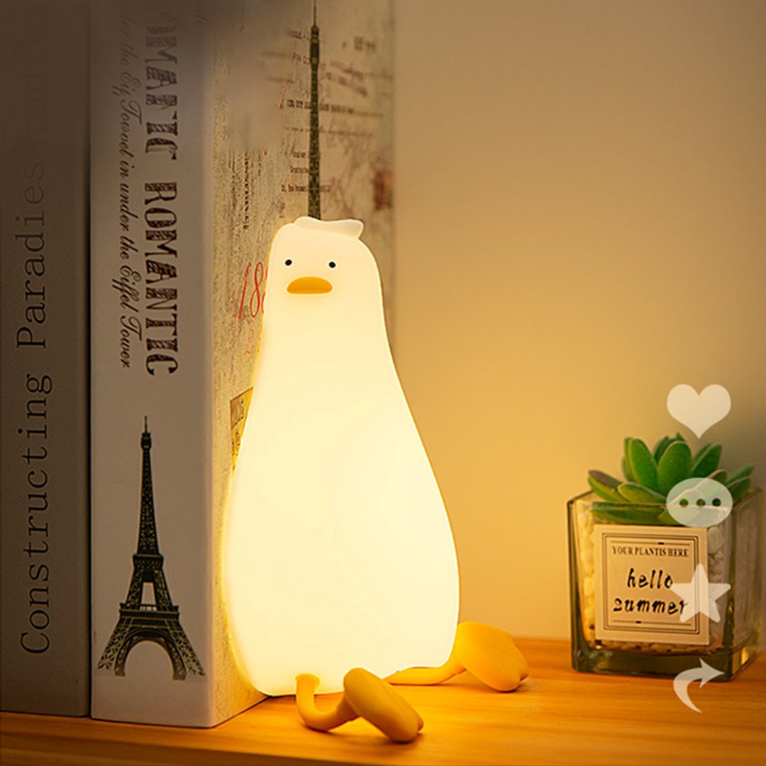 Sleeping Duck LED Night Light-Enchanted peach