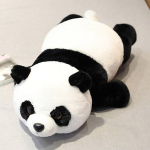 Sleepy Panda Plushie-Enchanted peach