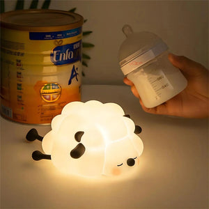 Sleepy Sheep Bunny Panda LED Night Light Collection-Enchanted peach