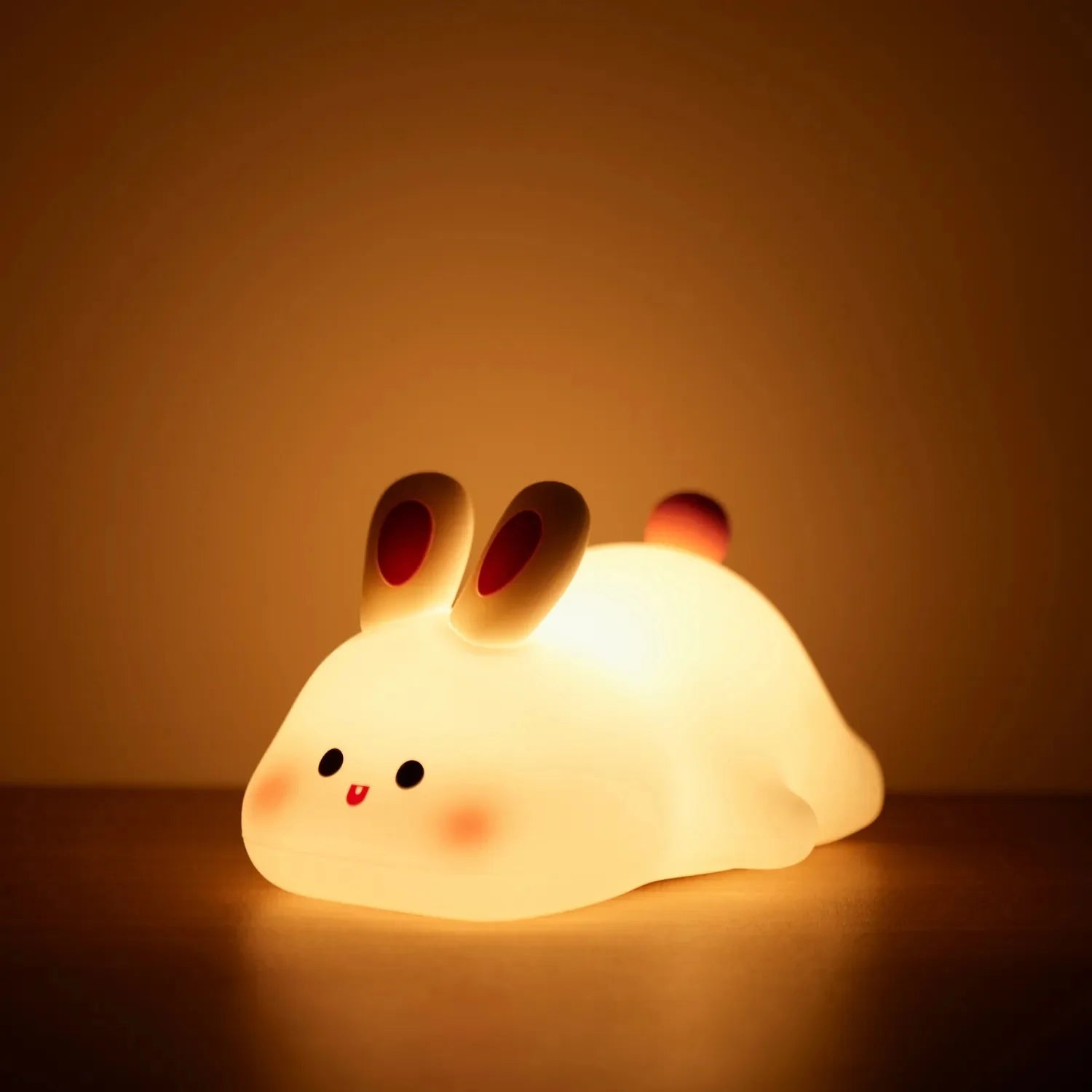 Sleepy Sheep Bunny Panda LED Night Light Collection-Enchanted peach