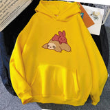 Sleepy Sloth Red Bunny Unisex Hoodie-Enchanted peach